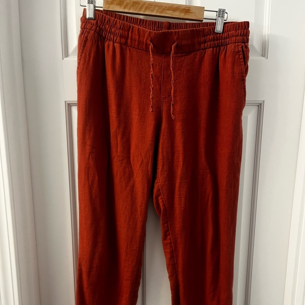 Old Navy Linen Blend Crop Pants Small